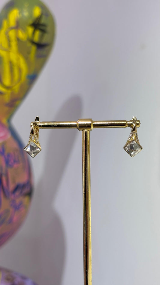 Taşlı Minimal Küpe