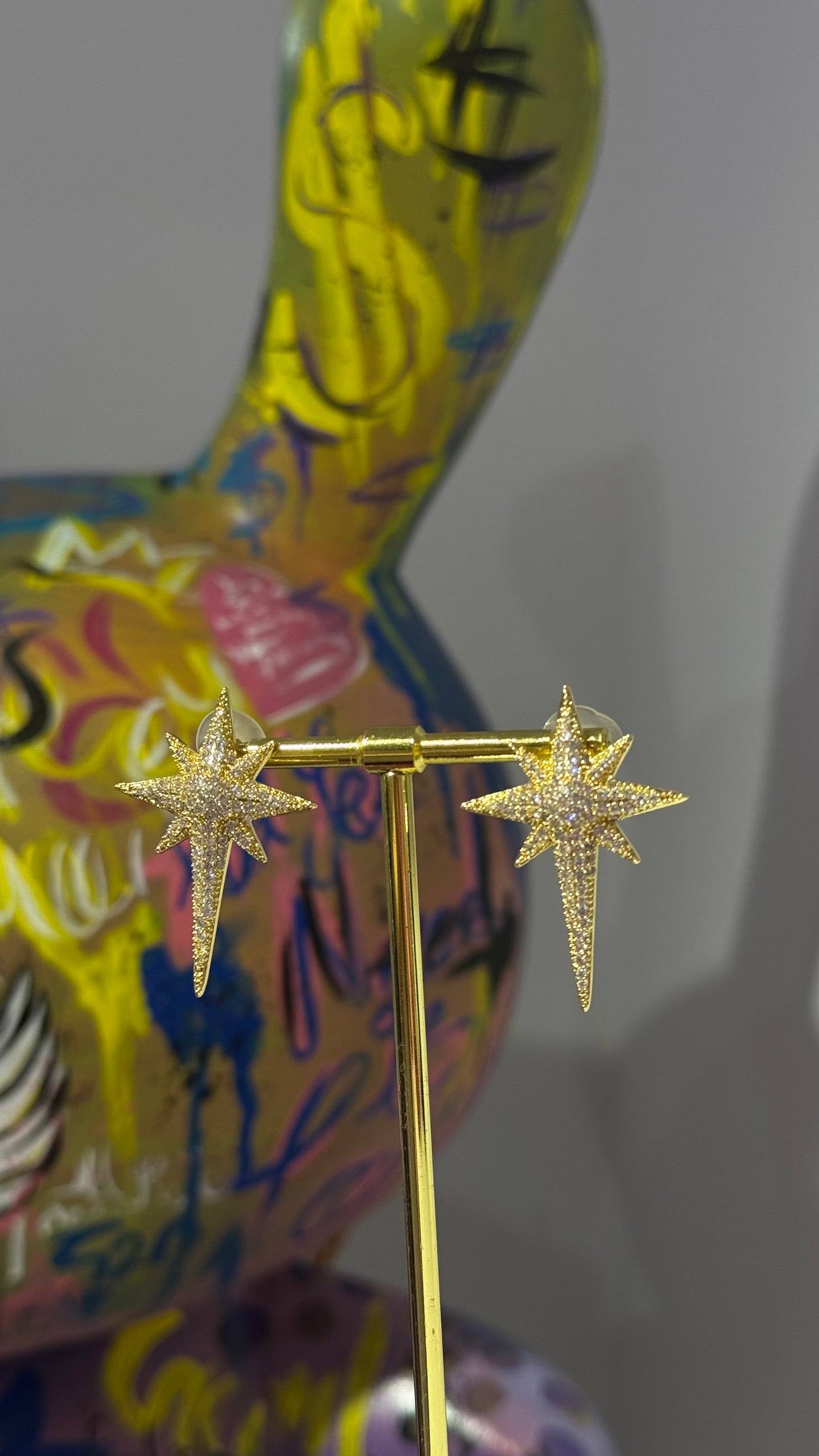Gold Kutup Yıldızı Küpe