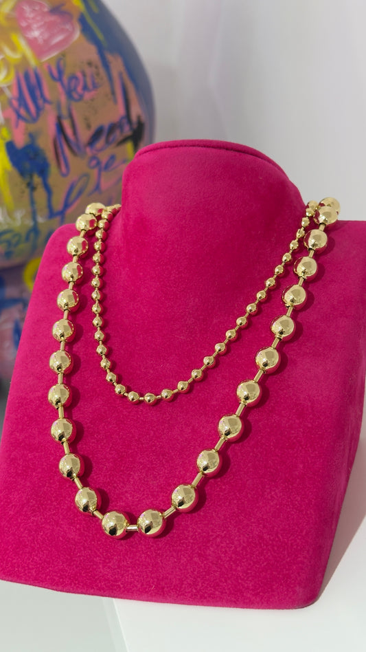 İnce Top Zincir Kolye