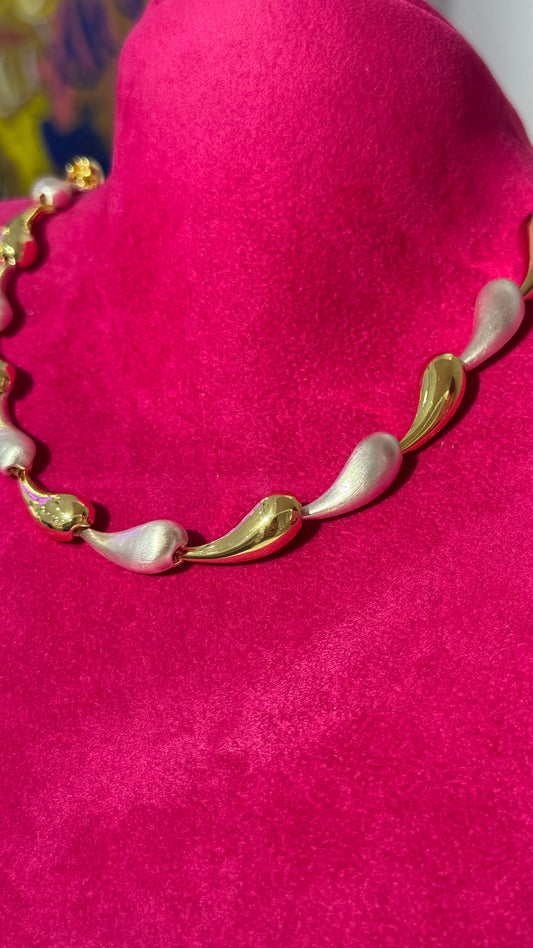 İki Renk Damla Kolye