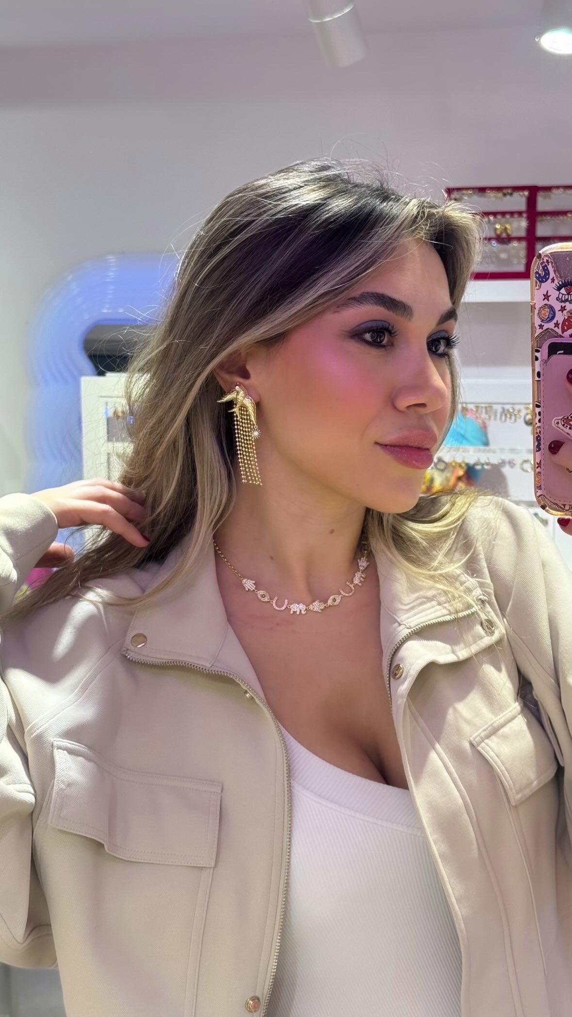 Kuş Püsküllü Küpe