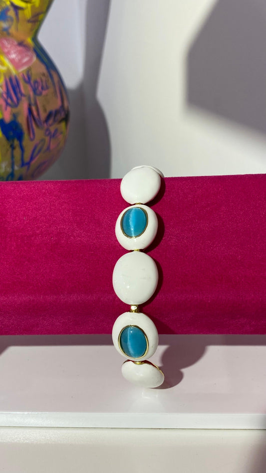 Mavi Yansımalı Taş Bileklik