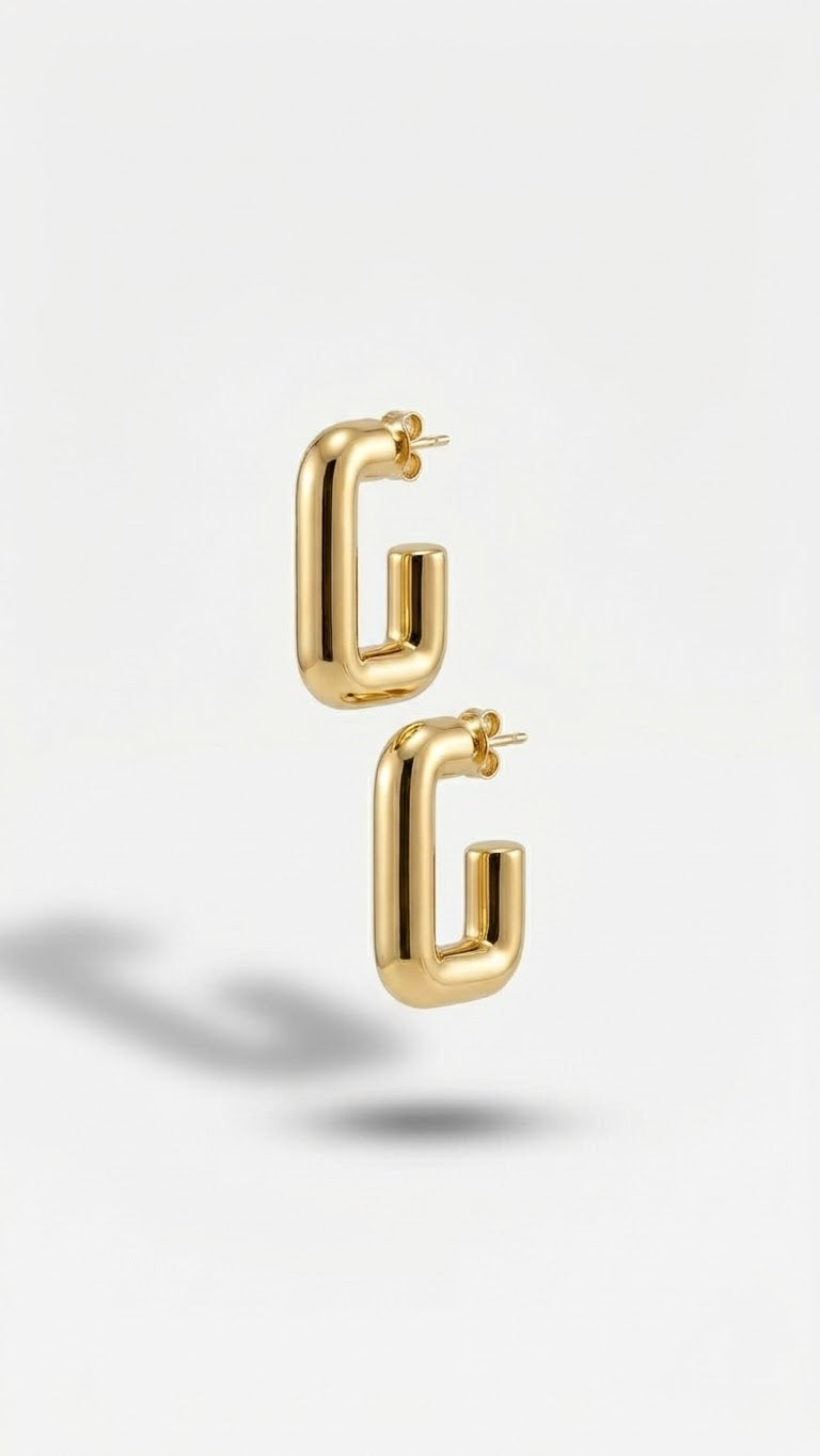 Gold Halka Küpe