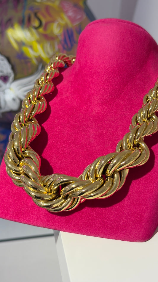 Uzun Kalın Burgu Kolye