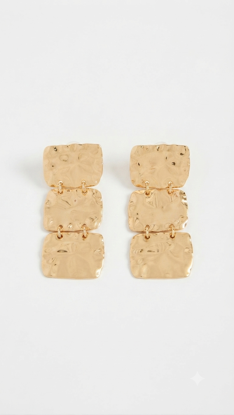 Gold Sallantılı Küpe