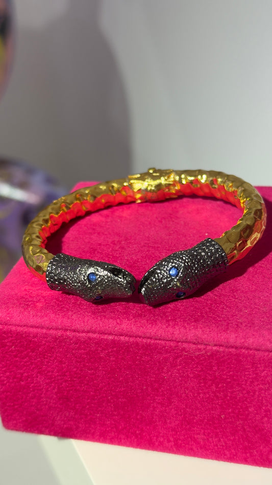Mavi Taşlı Yılan Bileklik