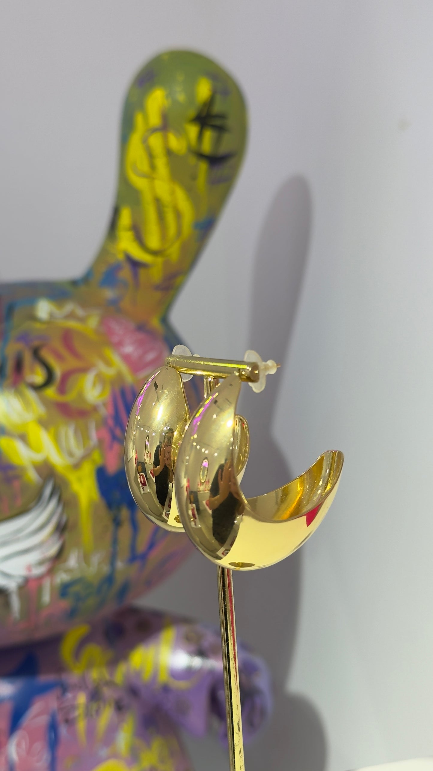 İri Gold Halka Küpe