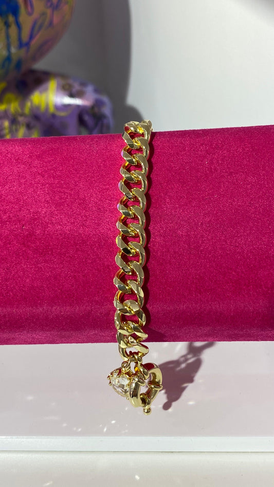 Taş Detaylı Zincir Bileklik