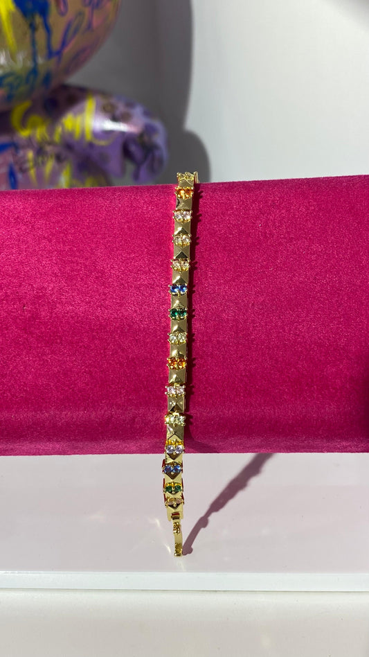Renkli Taşlı Bileklik