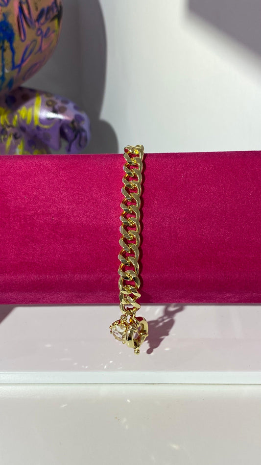 Taş Detaylı Zincir Bileklik