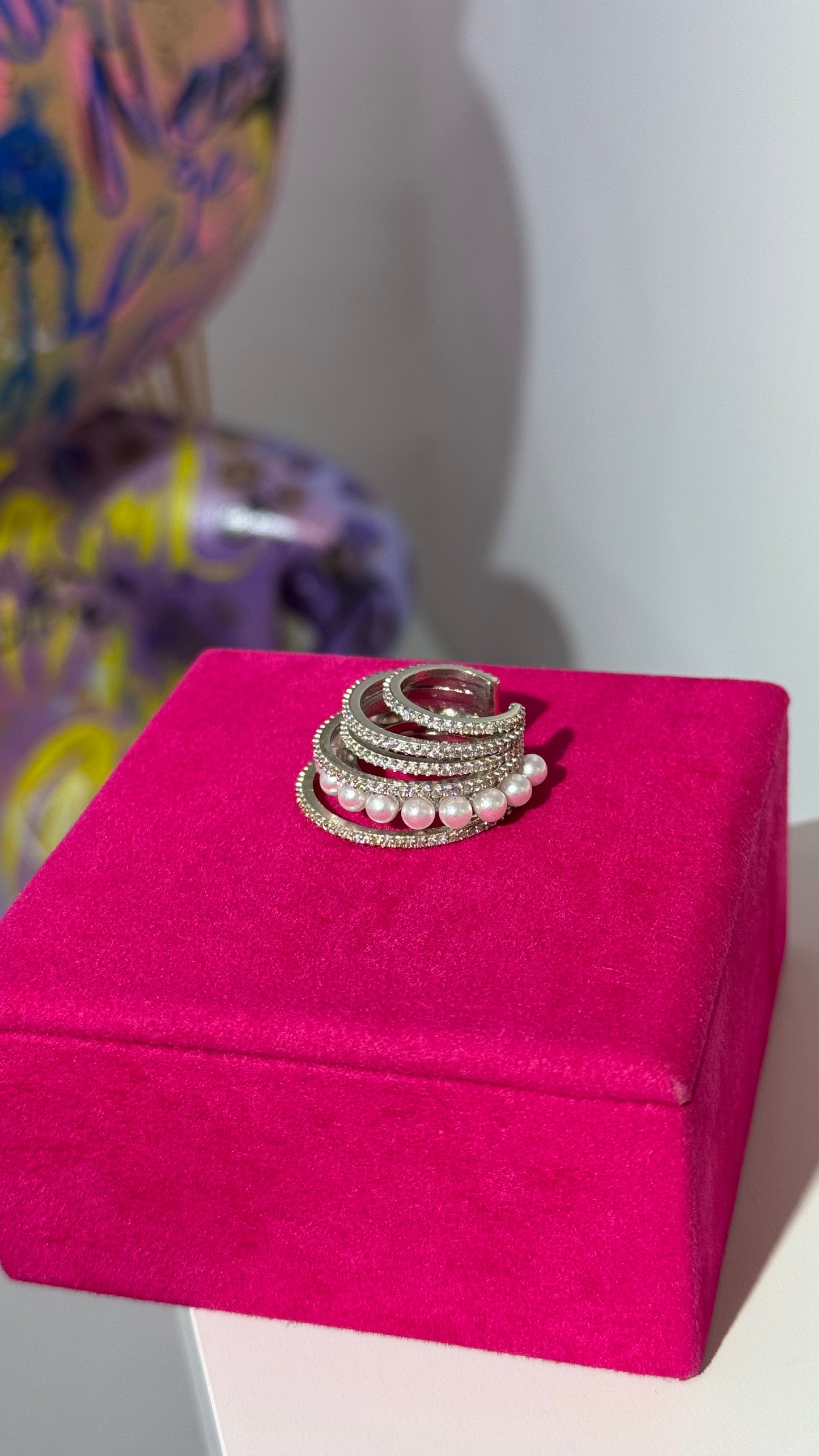 İncili Jumbo Earcuff