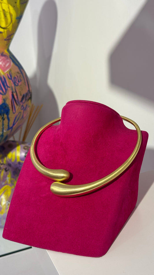 Mat Damla Choker Kolye