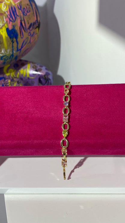 Renkli Taşlı Bileklik