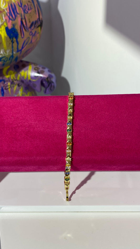 Renkli Taşlı Bileklik