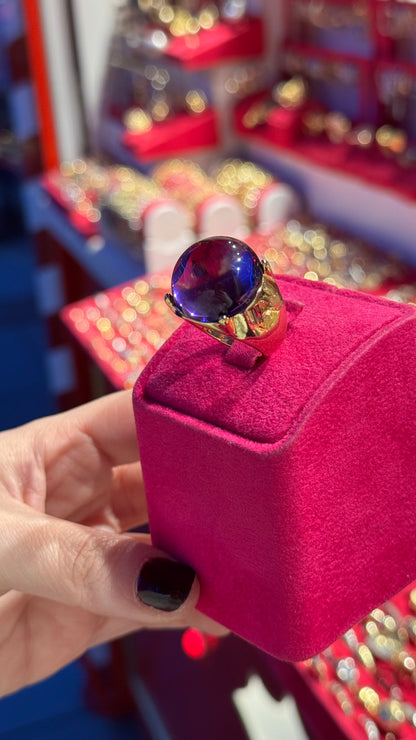 Mor Taş Yüzük