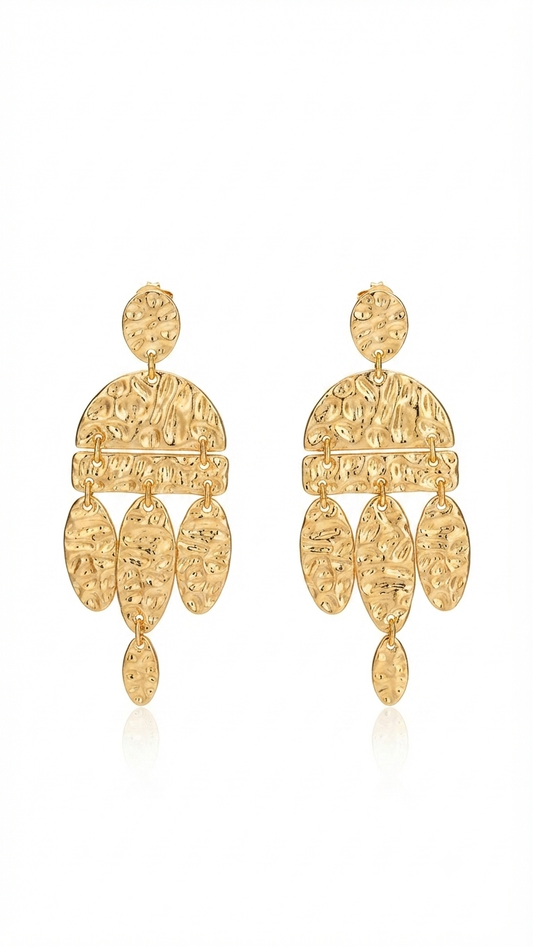 Gold Sallantılı Küpe