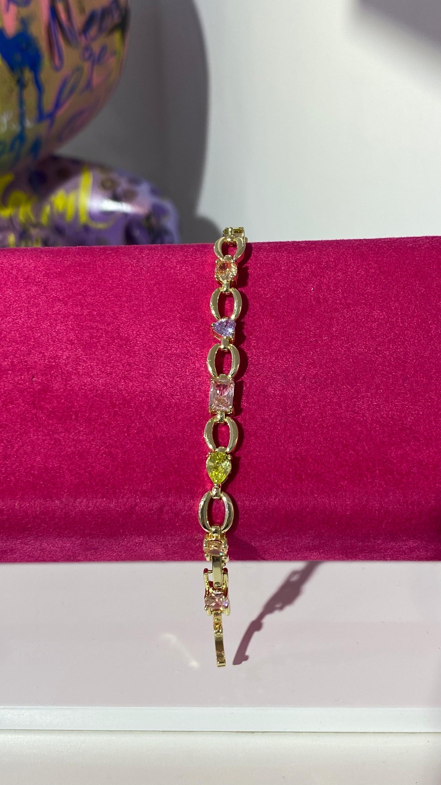 Renkli Taşlı Bileklik