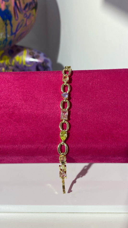 Renkli Taşlı Bileklik