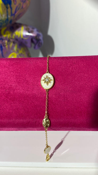 Beyaz Mineli Bileklik