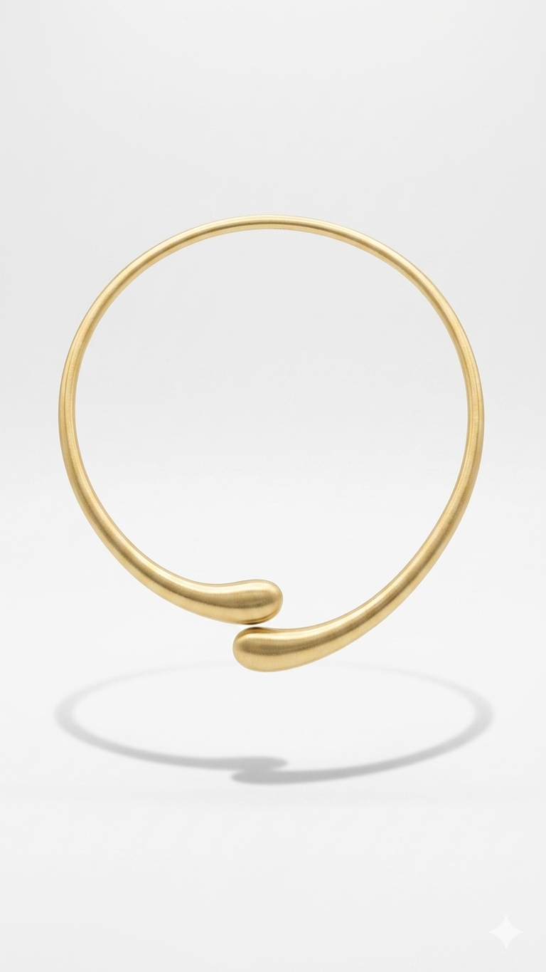 Mat Damla Choker Kolye