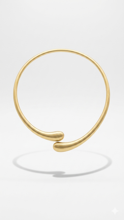 Mat Damla Choker Kolye