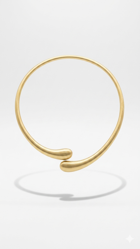 Mat Damla Choker Kolye