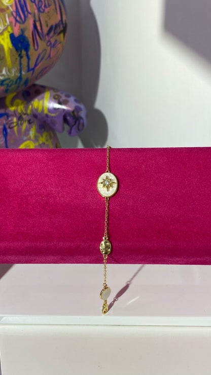 Beyaz Mineli Bileklik