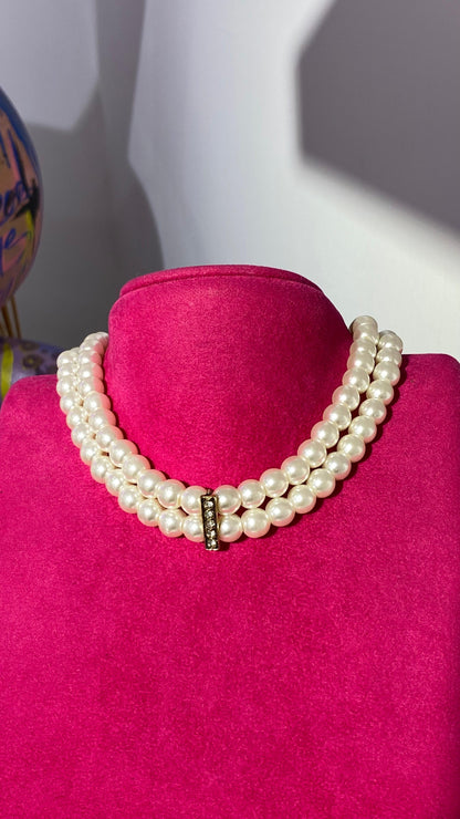 İki Sıra İnci Kolye
