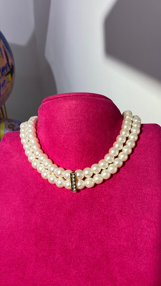 İki Sıra İnci Kolye