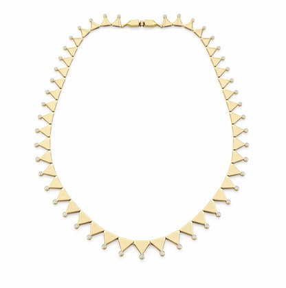 Taşlı Üçgen Kolye