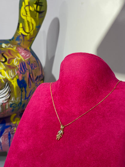 Swarovski Taşlı Kız Kolye