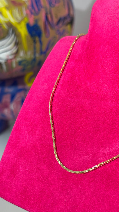 Kare Örgü Zincir Kolye