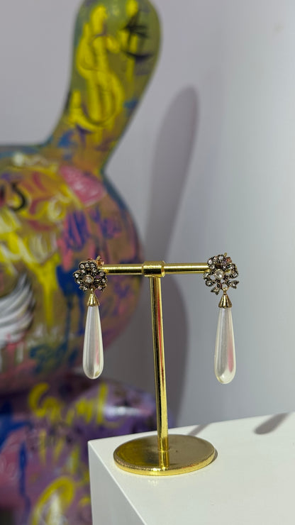 Antik Uzun İncili Küpe