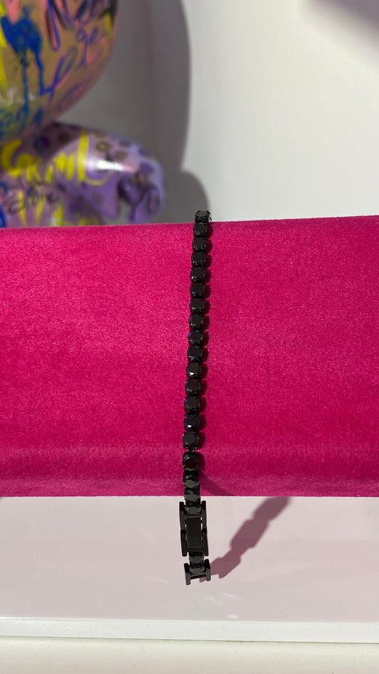 Siyah Swarovski Bileklik