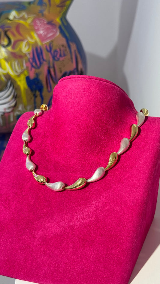 İki Renk Damla Kolye