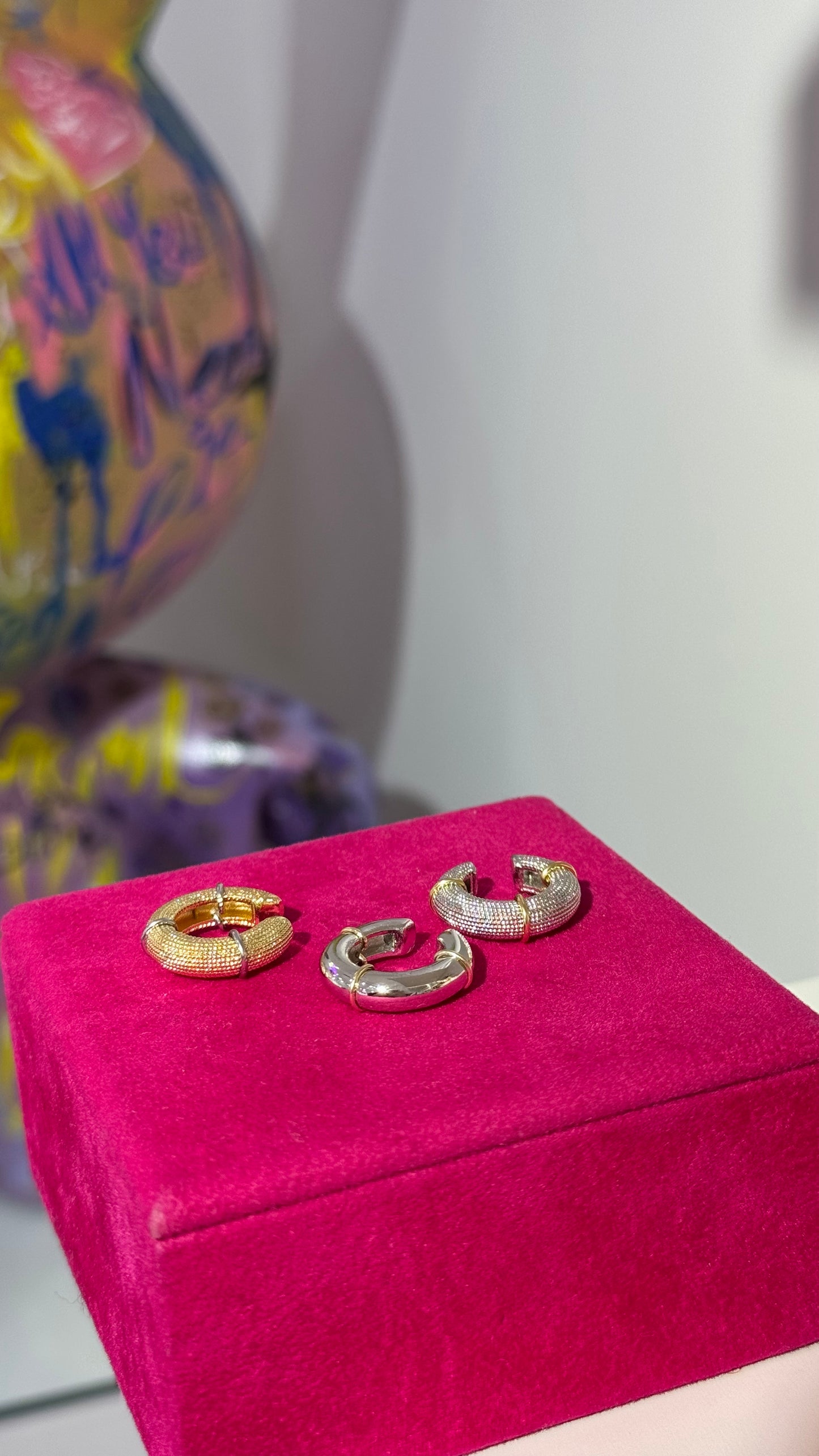 Dokulu İki Renk Earcuff