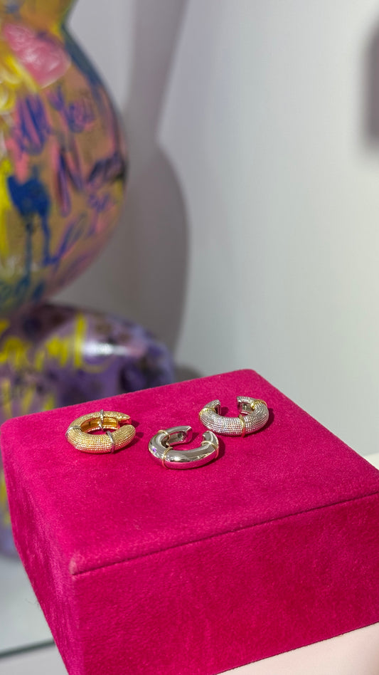 Dokulu İki Renk Earcuff