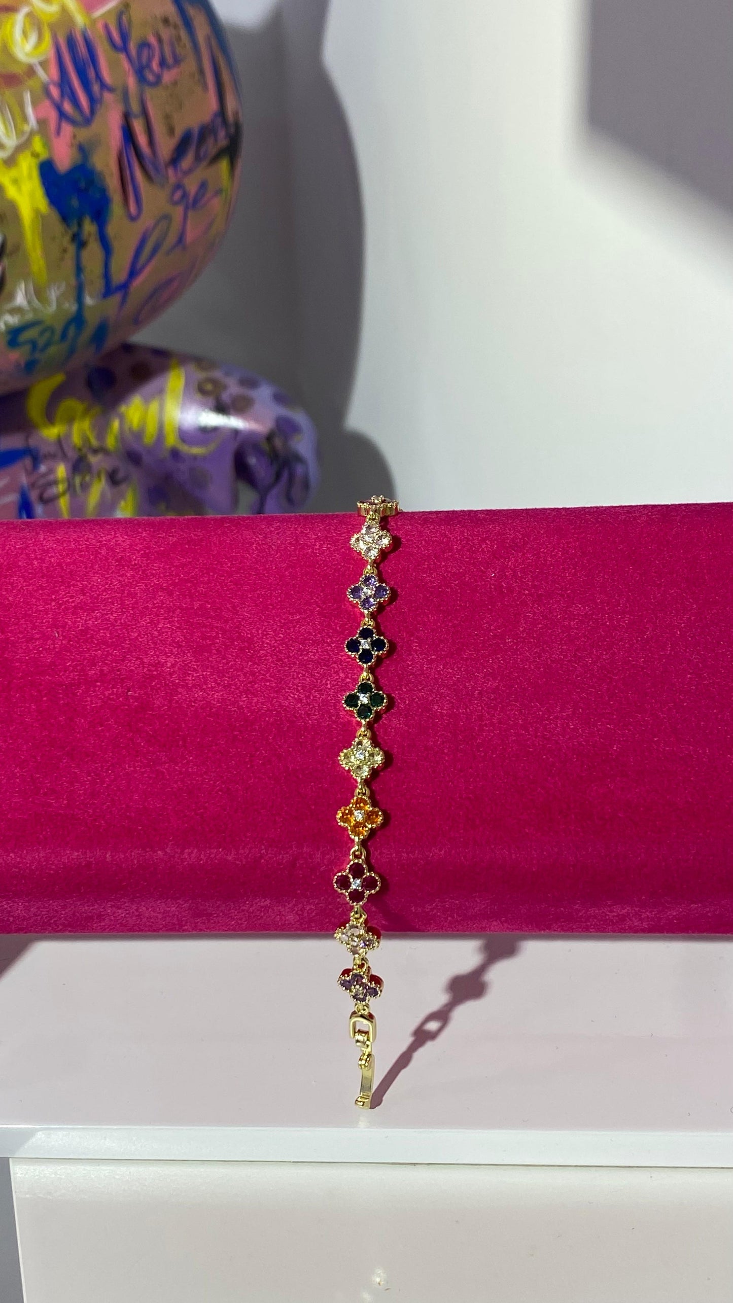 Renkli Yonca Bileklik