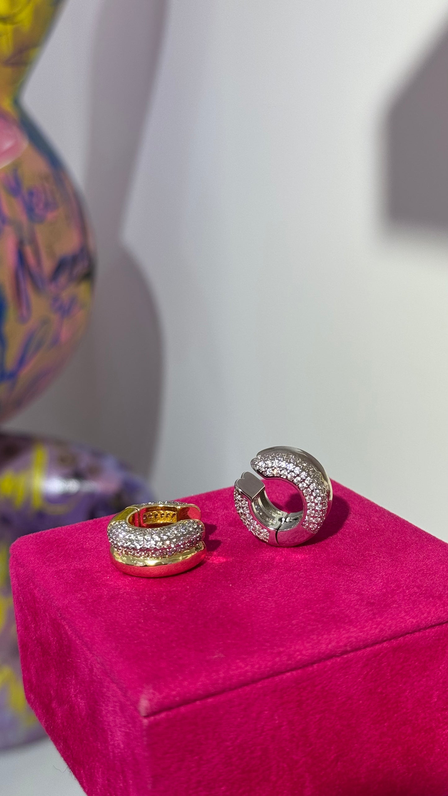 Double Taşlı Earcuff