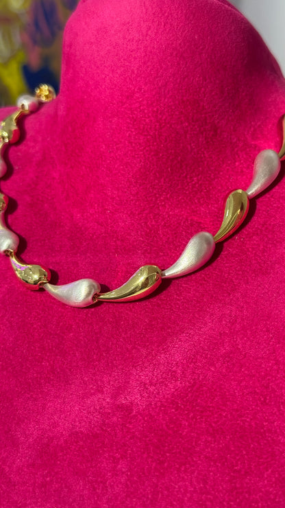 İki Renk Damla Kolye