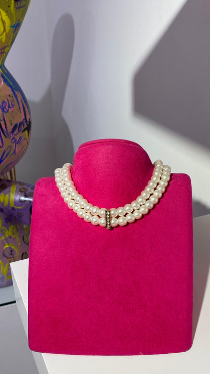 İki Sıra İnci Kolye