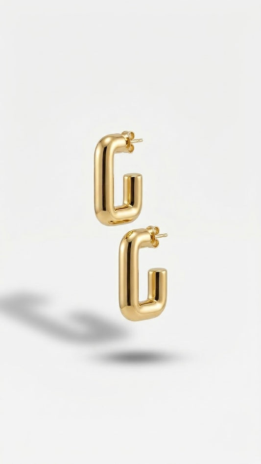 Gold Halka Küpe