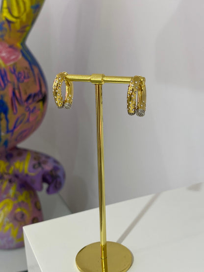 Taşlı Çubuk Küpe