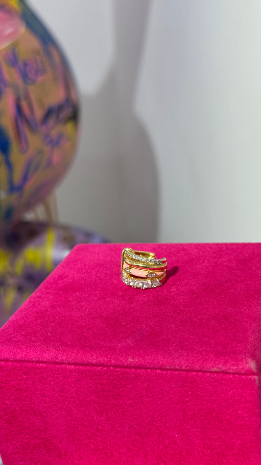 Pembe Taşlı Cuff
