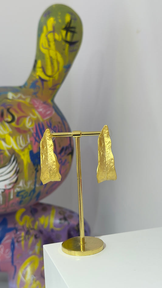 Antik Gold Halka Küpe