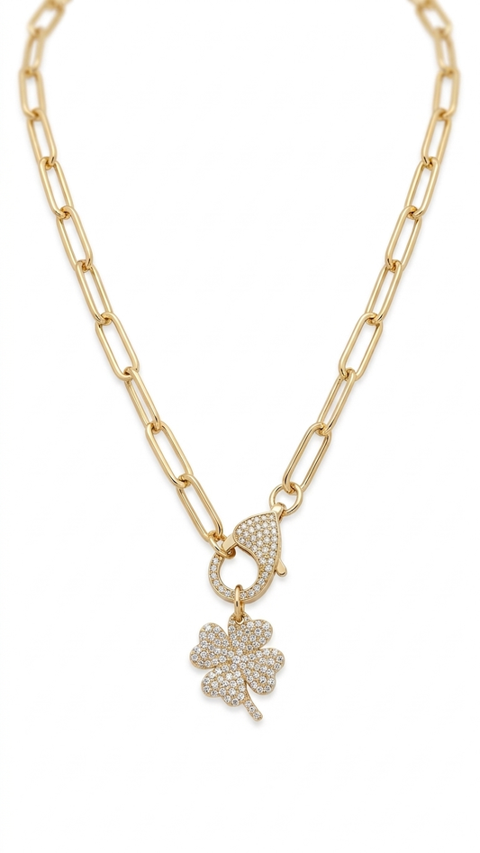 Yoncalı Kilit Kolye