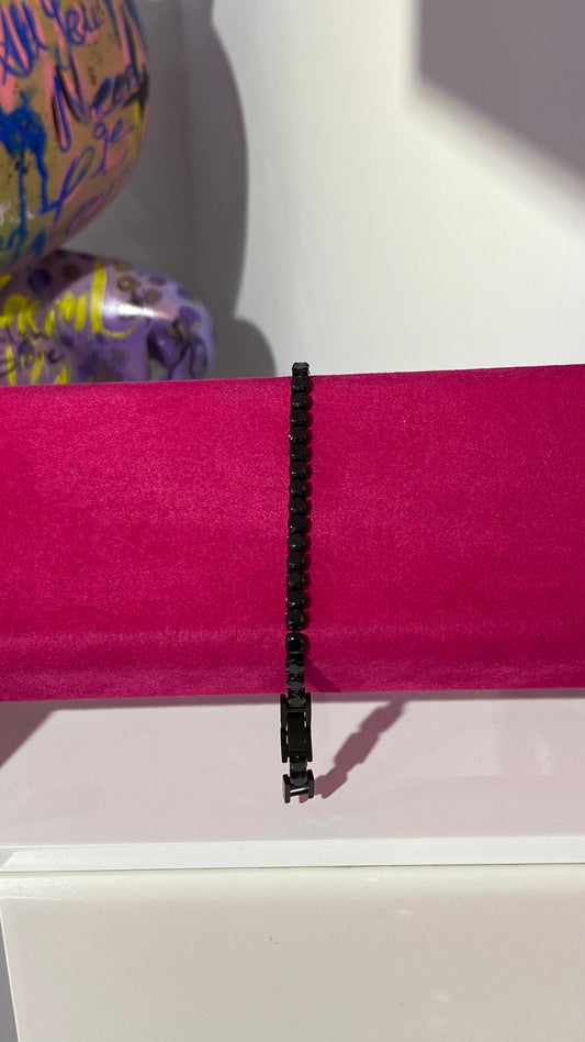 Siyah Swarovski Bileklik