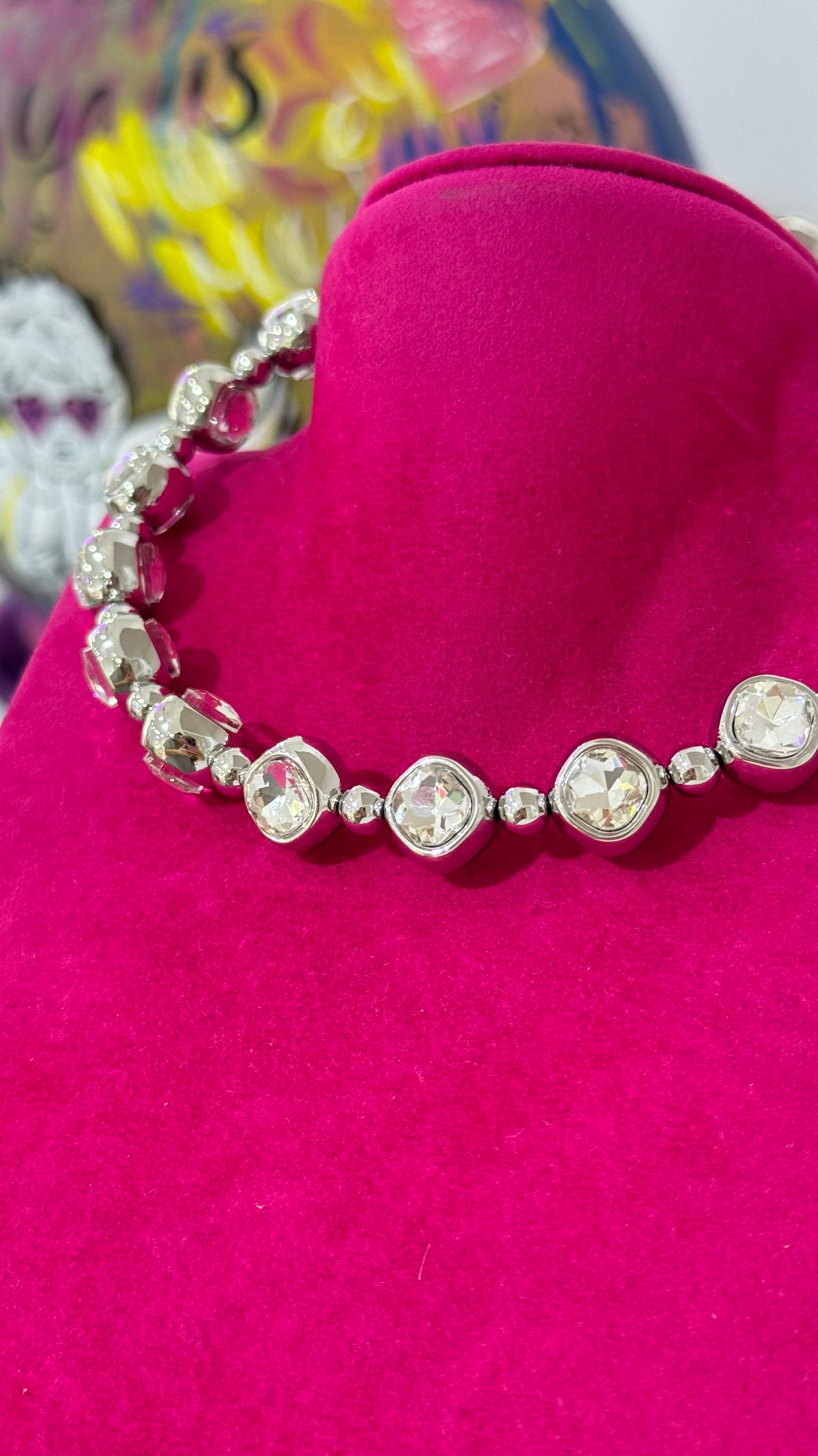 Taşlı Choker Kolye