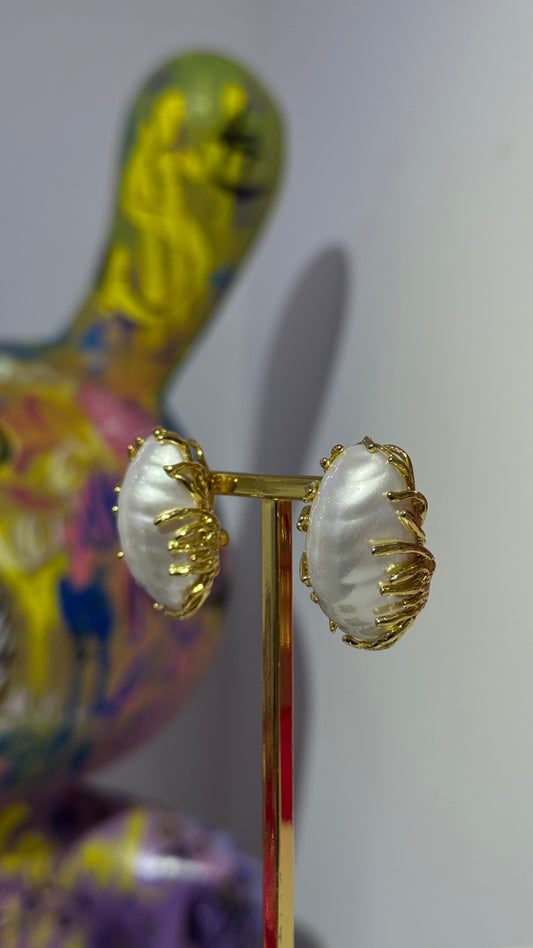 İri İnci Form Küpe