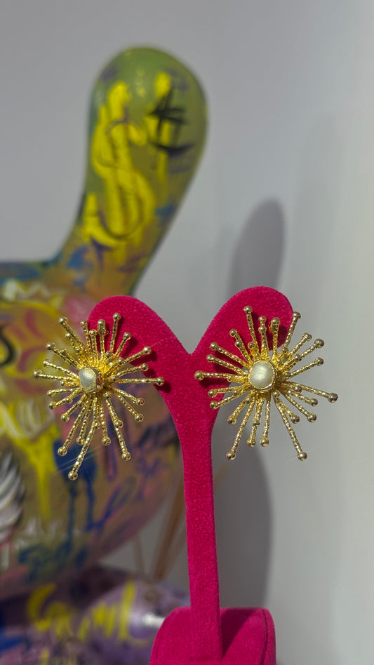 Saçaklı İnci Küpe